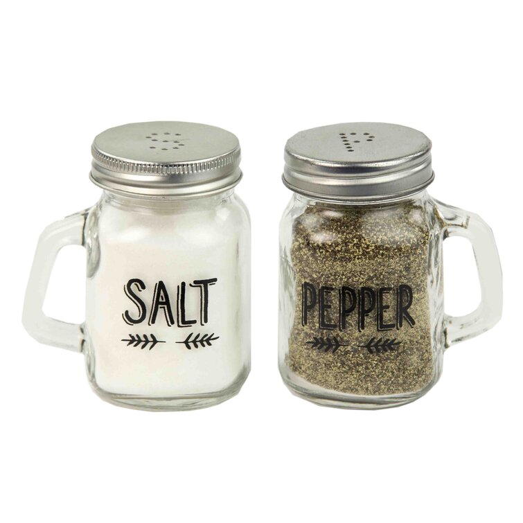 Glass Salt And Pepper Shaker Set